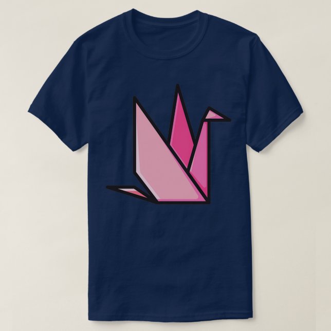 T-shirt Origami Cran Bird (Design devant)