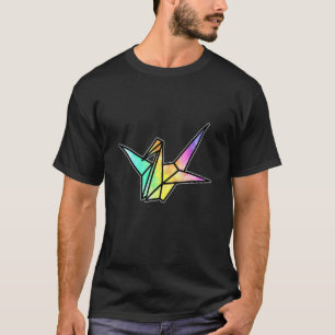 T-shirt Origami Crane Bird Papier pliant japonais
