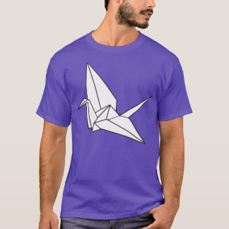 T-shirt Origami Crane blanche
