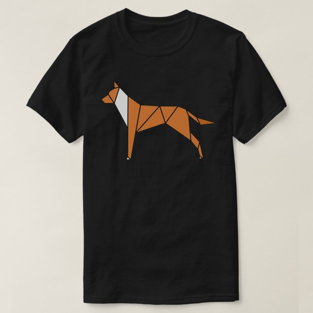 T-shirt ORIGAMI DOGGIE Drôle Art japonais traditionnel 1 (Design devant)