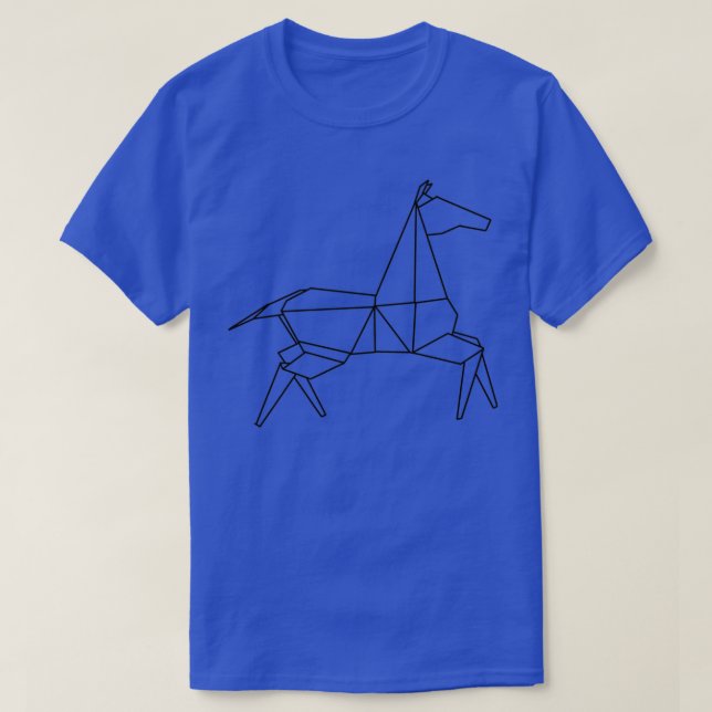 T-shirt Origami Horse 6 (Design devant)