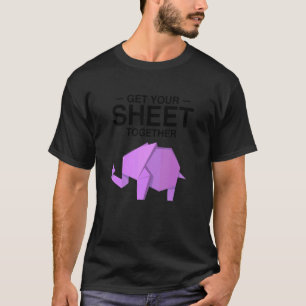 T-shirt Origami japonais et Origami coloré Kirigami 1
