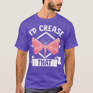 T-shirt Origami Master Paper Folding Craft Crane ID Crease