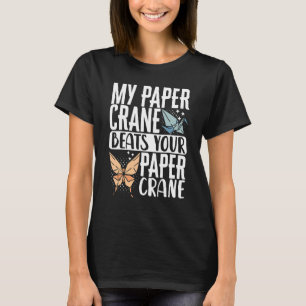 T-shirt Origami Papier principal Pliage Grue d'artisanat M