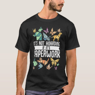 T-shirt Origami Papier principal Pliage Grue d'artisanat P