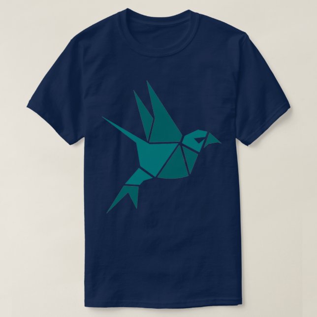 T-shirt Origami Pigeon (Design devant)