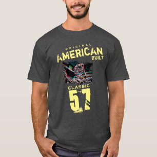T-shirt Original American Building Classic 57 Car Corner