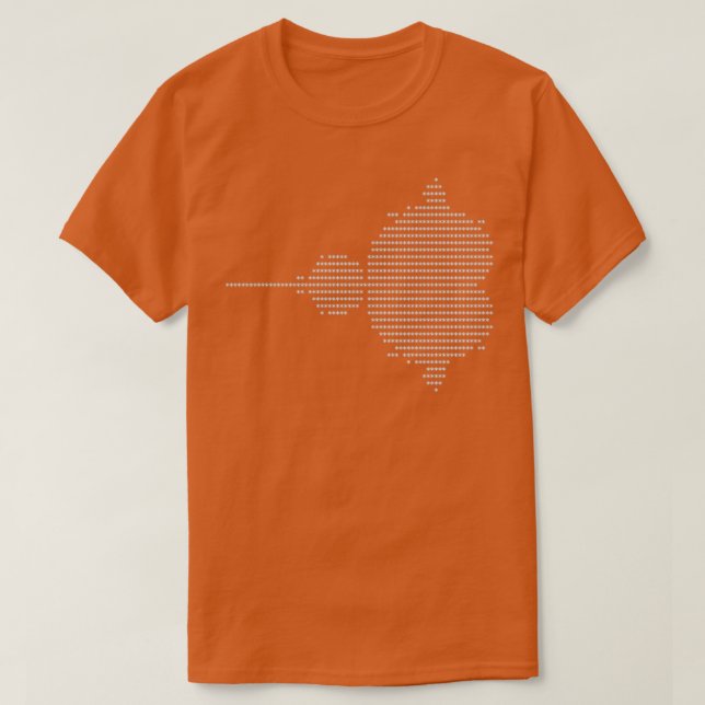 T-shirt Original Mandelbrot Replica white on black (Design devant)