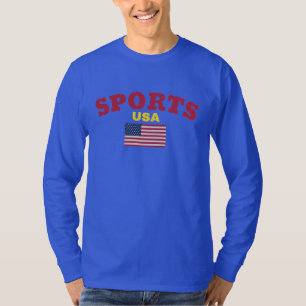 T-shirt Original SPORTS USA Drapeau vrai Classic Mode
