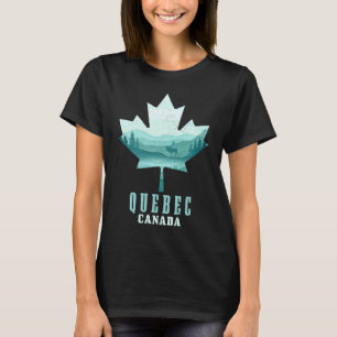 T-shirt Orignal Feuille d'Érable Québec Vintage Canada Fie