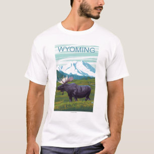 T-shirt Orignaux avec MountainWyoming