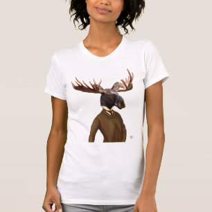 T-shirt Orignaux en portrait de costume