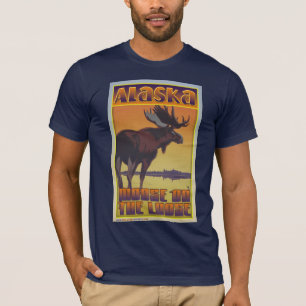 T-shirt Orignaux sur le lâche