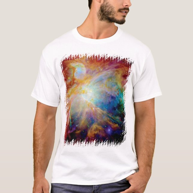 T-shirt Orion Nebula Hubble Spitzer Télescope Photo spatia (Devant)