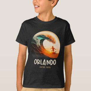 T-shirt Orlando États-Unis Surfing Planche de surf 