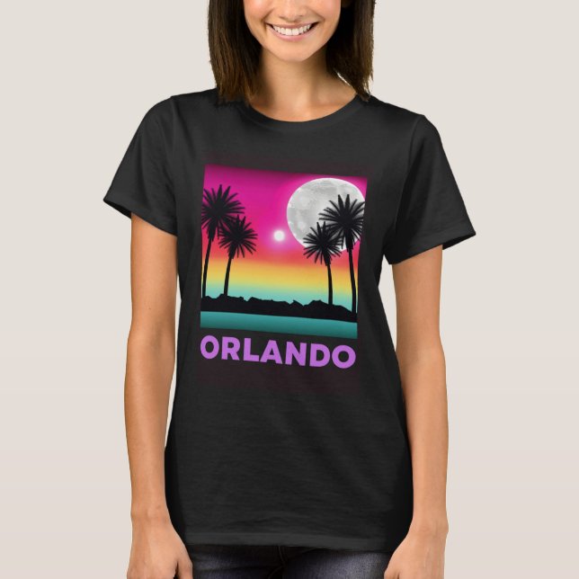 T-shirt Orlando Florida Beach Retro Vacation (Devant)