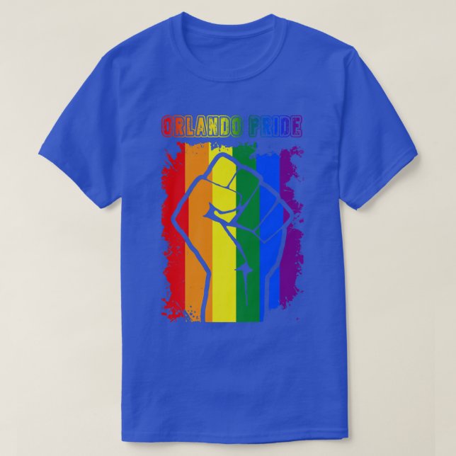 T-shirt Orlando Florida LGBT Pride Mois LGBTQ Rainbow Fla (Design devant)