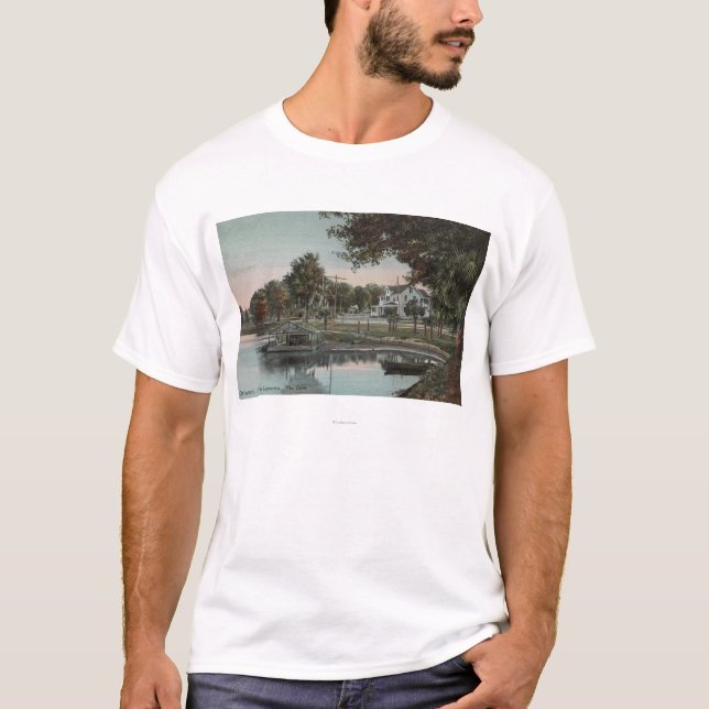 T-shirt Orlando, la Floride - vue d'une crique au lac (Devant)