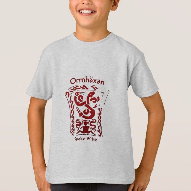 T-shirt Ormhäxan Snake Witch Rune (Devant)