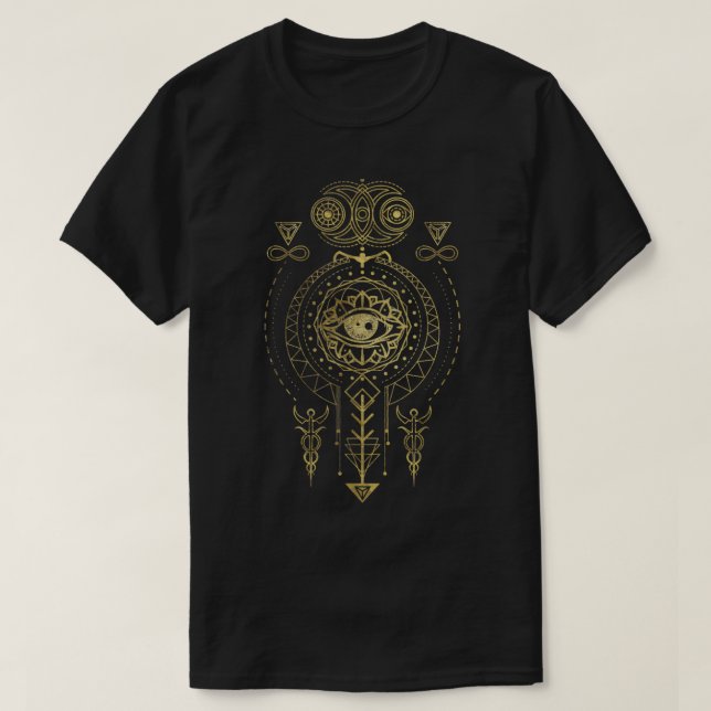 T-shirt Ornement de géométrie sacrée mystique (Design devant)