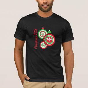 T-shirt Ornement des boules de Noël audacieuses