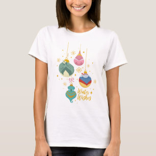 T-shirt Ornements Disney Princess Souhaits d'hiver