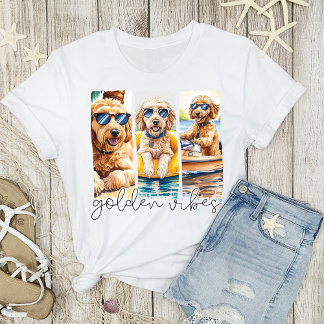 T-shirt Ornidales en Lunettes de soleil Vibes dorées d'été