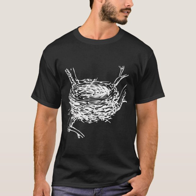 T-shirt Ornithologie du nid d'oiseaux (Devant)