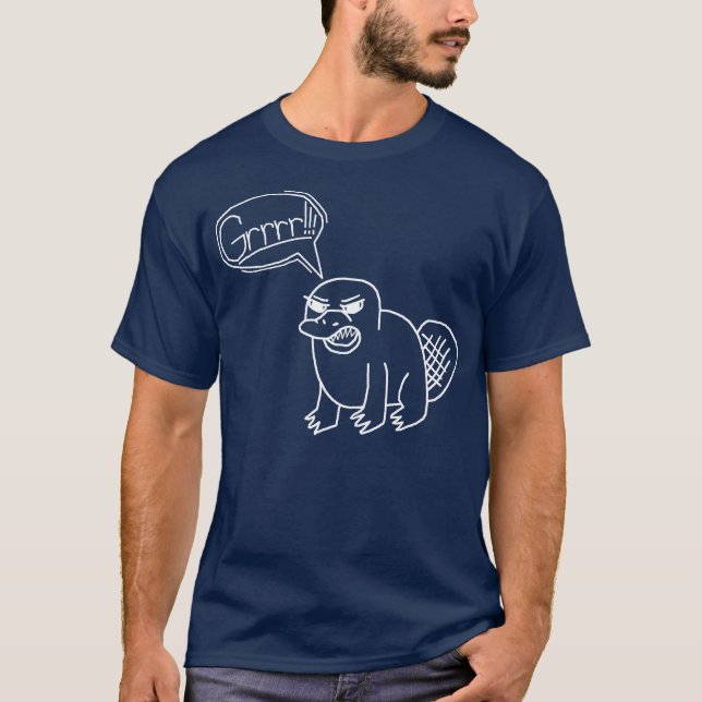 T-shirt Ornithorynque de GRR ! - Obscurité (Devant)