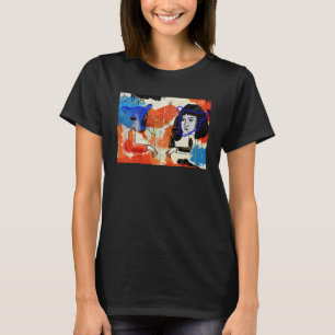 T-shirt Orphelin noir   Croquis MK Abstrait Cool