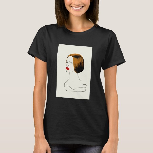 T-shirt Orphelin noir | Rachel - Croquis Clone Classique (Devant)