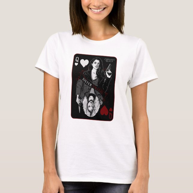 T-shirt Orphelin noir | Sarah & Helena - Soeur/Sestra (Devant)