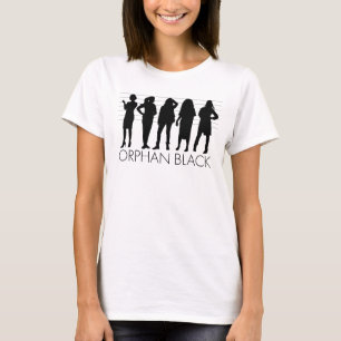T-shirt Orphelin noir   Silhouette de caractère