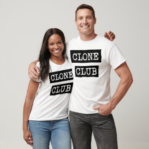 T-shirt Orphelin noir   Typographie du Clone Club