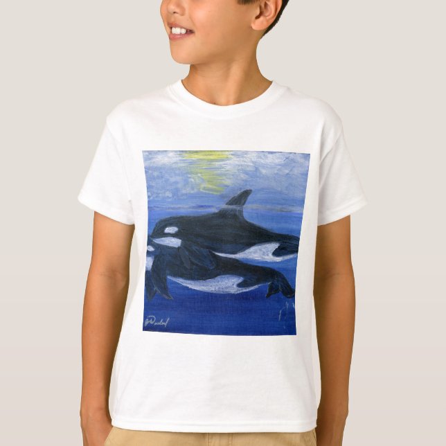 T-shirt Orques nageant (Devant)