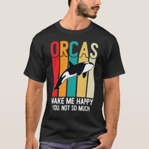 T-shirt Orques Rends-moi heureux Orca tueur Vintage Balein