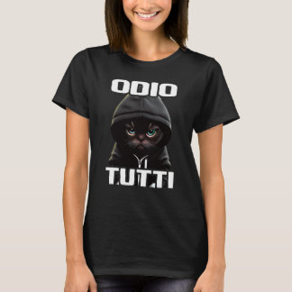 T-shirt Orso Divertente Regalo I Hate People I Odio Tutti