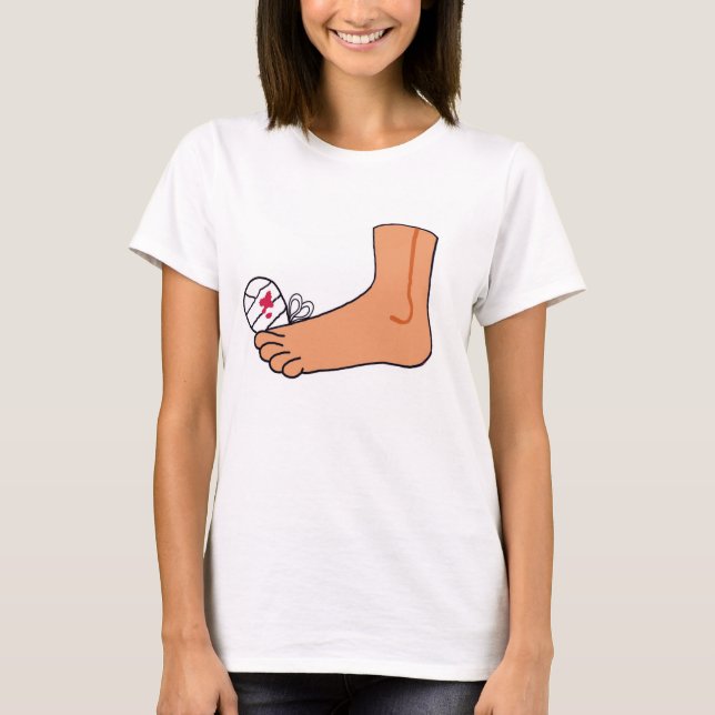 T-shirt Orteil cassé par Foot-2 (Devant)