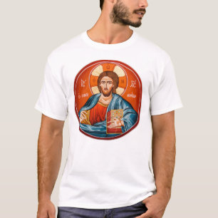 T-shirt orthodoxe grec de peinture murale de