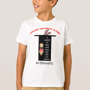T-shirt Orthographe Arithmétique Magie Rabbit