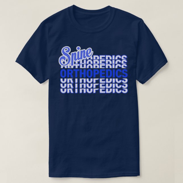 T-shirt Orthopédie chirurgie de la colonne vertébrale i lo (Design devant)
