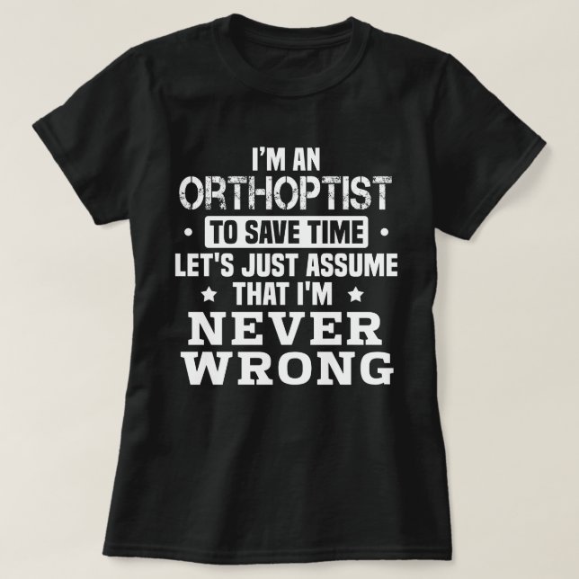 T-shirt Orthoptiste (Design devant)