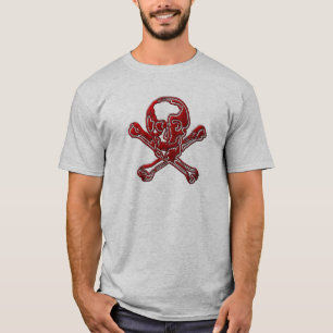 T-shirt Os de crâne et de croix