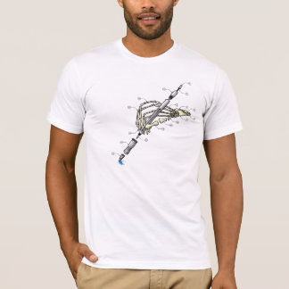 T-shirt Os de griffonnage de mA
