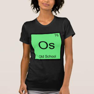 T-shirt Os - Symbole de l'élément de chimie de l'ancienne