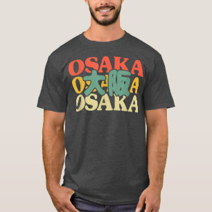 T-shirt Osaka Japon Kanji Japanese Kanji Character Vintage