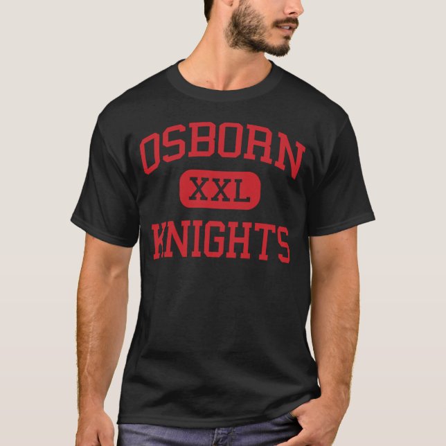T-shirt Osborn - chevaliers - lycée - Detroit Michigan (Devant)