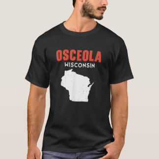 T-shirt Osceola Wisconsin USA State America Travel Wiscons