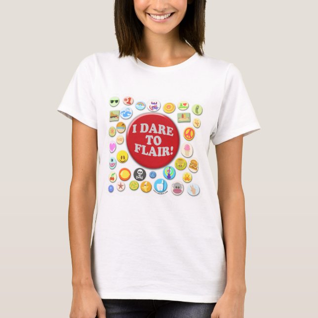 T-shirt Oser Flairer Pins Amusants Design de dessin (Devant)