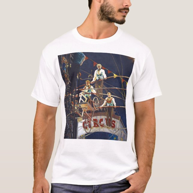 T-shirt Oser Flying Wallendas Trapeze Circus Act (Devant)